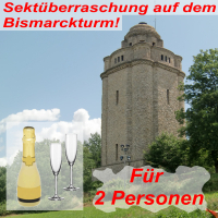 Sektüberraschung Bismarckturm